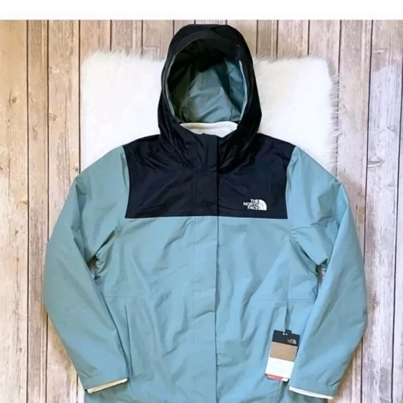 Brand New W Tags North Face Gemma Fleece Triclimate Jacket Wmn's L Trellis Green - Picture 3 of 10